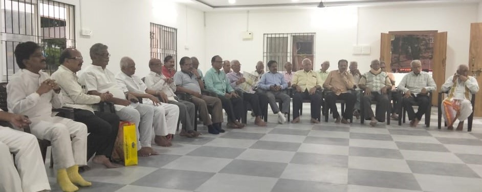 The first monthly meeting conducted in the Senior Citizen Bhavan on 2024-09-09 at 5.30 pm
